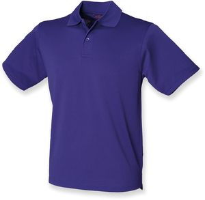 Henbury H475 - Coolplus® Wicking Piqué Poloshirt Helder paars