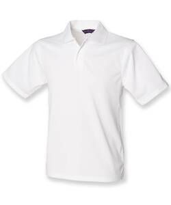 Henbury H475 - Coolplus® Wicking Piqué Poloshirt Wit