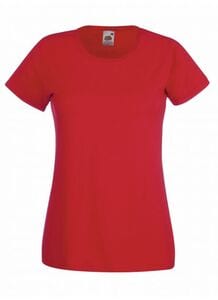 Fruit of the Loom SS050 - Dames t-shirt Rood