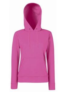 Fruit of the Loom SS038 - Klassiek 80/20 sweatshirt jack met capuchon Fuchsia