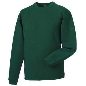 Russell J013M - Zwaar sweatshirt met ronde hals Fles groen