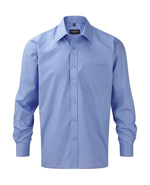 Russell Collection R-934M-0 - Poplin Overhemd met Lange Mouwen