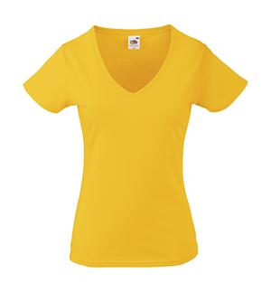 Fruit of the Loom 61 - Dames waardegewicht V-hals T-shirt