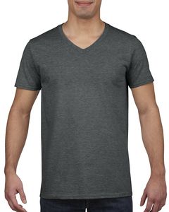 Gildan 64V00 - Softstyle® T-shirt met V-hals Donkere Heide