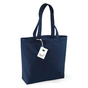 Westford mill WM180 - Shopper van biologisch katoen Marine