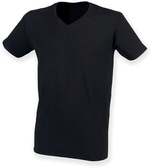 Skinnifit SFM122 - STRETCH HEREN T-SHIRT MET V-HALS