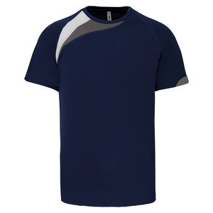 ProAct PA437 - SPORTSHIRT VOOR KINDEREN Sportief marine / wit / stormgrijs