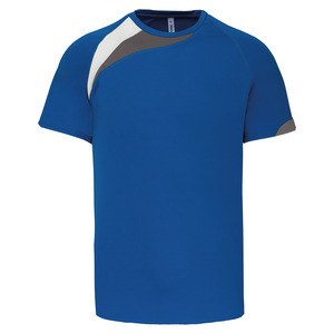 ProAct PA437 - SPORTSHIRT VOOR KINDEREN Sportief Koningsblauw / Wit / Stormgrijs