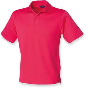 Henbury H475 - Coolplus® Wicking Piqué Poloshirt Helder Roze