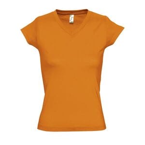 SOL'S 11388 - MOON Dames T-shirt Met V Hals Oranje