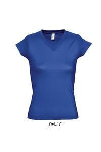 SOL'S 11388 - MOON Dames T-shirt Met V Hals Koningsblauw