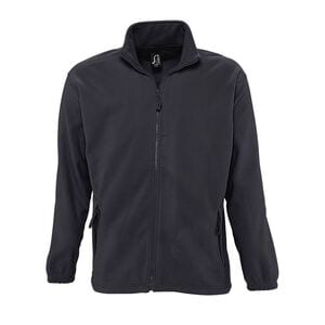 SOL'S 55000 - NORTH Heren Fleece Jas Met Rits Antraciet