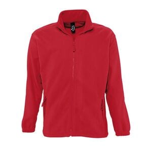 SOL'S 55000 - NORTH Heren Fleece Jas Met Rits Rood