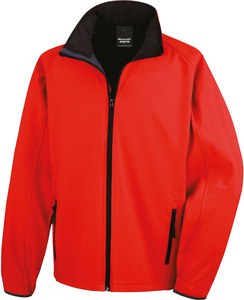 Result R231M - Kern Bedrukbare softshell Rood / Zwart