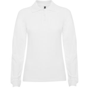 Roly PO6636 - ESTRELLA WOMAN L/S Poloshirt met lange mouwen met kraag en ondermouw in ribtricot