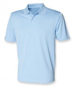 Henbury H475 - Coolplus® Wicking Piqué Poloshirt Lichtblauw