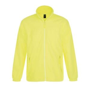 SOL'S 55000 - NORTH Heren Fleece Jas Met Rits Neon Geel