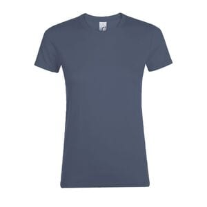 SOL'S 01825 - REGENT VROUW T-shirts Dames Ronde Hals Denim