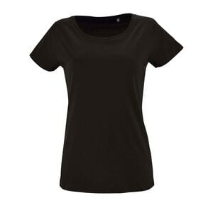 SOL'S 02077 - Milo Dames Dames T Shirt Met Korte Mouwen Diepzwart