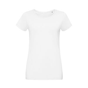 SOL'S 02856 - Martin Women Dames Nauwsluitend Jersey T Shirt Met Ronde Hals Wit