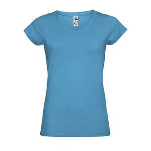 SOL'S 11388 - MOON Dames T-shirt Met V Hals Aqua