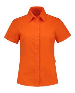 Lemon & Soda LEM3986 - Overhemd Poplin SS voor haar Oranje