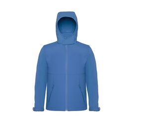 B&C BC651 - Zachte shell hoodie Azur