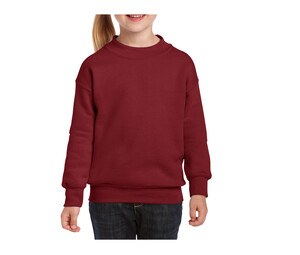 Gildan GN911 - Jeugd Sweatshirt met Ronde Hals Granaat