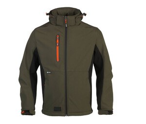 HEROCK HK175 - Veste Softshell Trystan Donker kaki/zwart