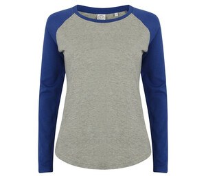 SF Women SK271 - T-shirt baseball lange mouwen dames