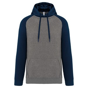 Proact PA369 - Tweekleurige sweater met capuchon volwassene