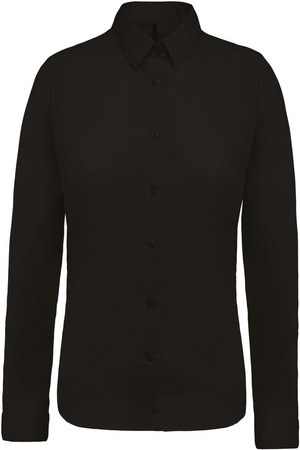 Kariban K510 - Damesblouse in popeline met lange mouwen