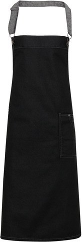 Premier PR134 - District - Waxed look denim bib apron