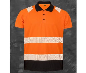 Result RS501X - Hoge zichtbaarheid polo van gerecycled polyester