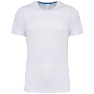 PROACT PA4012 - Gerecycled herensport-T-shirt met ronde hals Wit