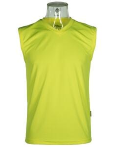 Mustaghata SPRINT - T-SHIRT MOUWLOOS UNISEX 140 G Jaune fluo