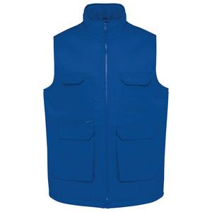 WK. Designed To Work WK607 - Gewatteerd unisex gilet in polykatoen met veel zakken