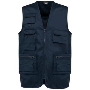 WK. Designed To Work WK609 - Gevoerd unisex gilet in polykatoen met veel zakken