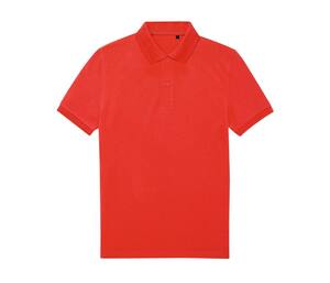 B&C BCU428 - Herenpoloshirt van 65/35 gerecycled polyester Rood