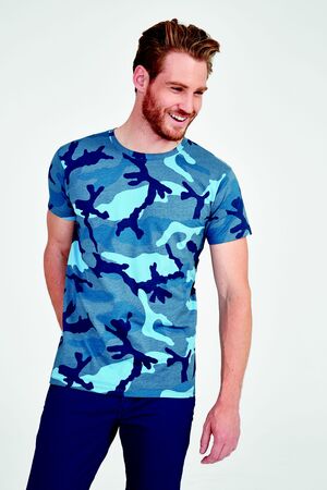 SOLS 01188 - Camo Heren T Shirt Ronde Hals