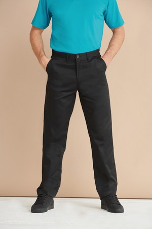 Henbury H640 - Herenpantalon 65/35 met platte voorkant