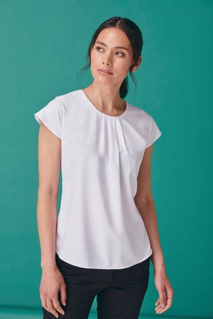Henbury H597 - Dames blouse met plooi