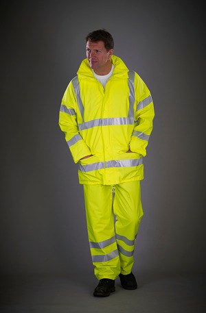 Yoko YHVS451 - Ademende regenbroek Hi-Vis Soft Flex