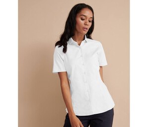 Henbury HY538 - DAMES STRETCH SHIRT MET KORTE MOUWEN