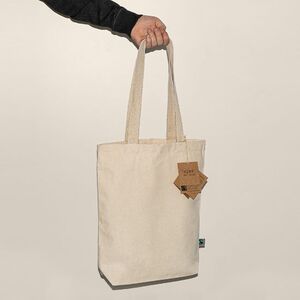 EgotierPro 52044 - Fairtrade Katoenen Tas met Lange Handvatten CLIFF